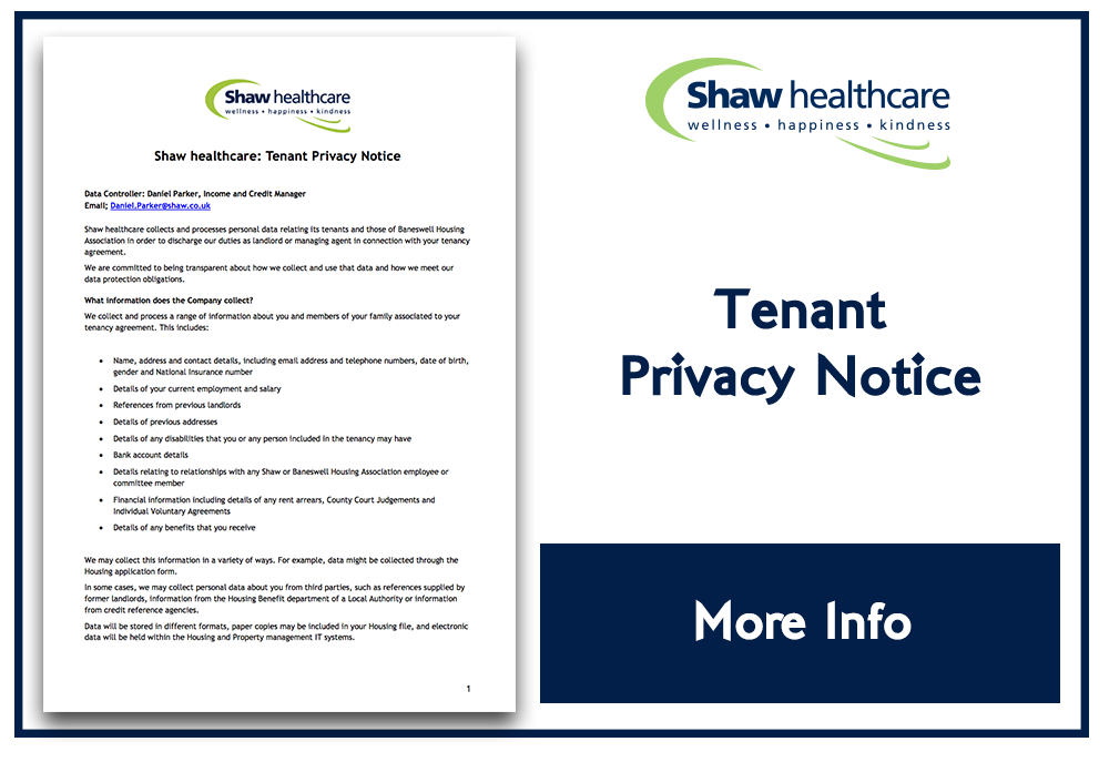 Shaw Tenant Privacy Notice